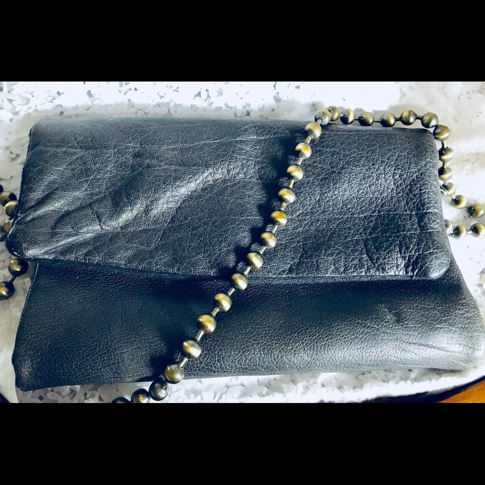 Free People Leather foldover purse